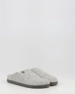 Zapatillas De Casa Birkenstock Zermatt Shearling Fe Gris