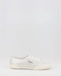 Zapatillas Pepe Jeans Brady Party W Pls31439 Plata