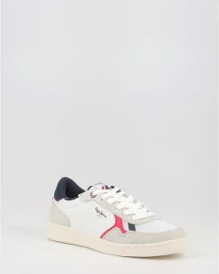 Zapatillas Pepe Jeans Kore Vintage M Block Pms30900 Blanco