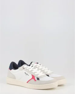 Zapatillas Pepe Jeans Kore Vintage M Block Pms30900 Blanco