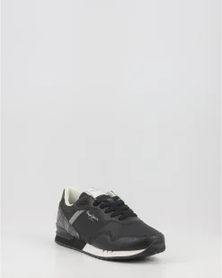 Zapatillas Pepe Jeans London Rider W Pls31526 Negro