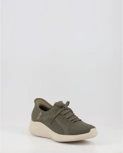 Zapatillas Skechers Bobs Squad Total Glam 32502 Bksl Verde