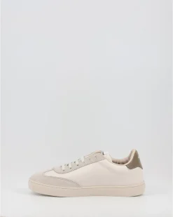 Zapatillas Victoria Berlin Ciclista Efecto Piel & Serraje Blanco