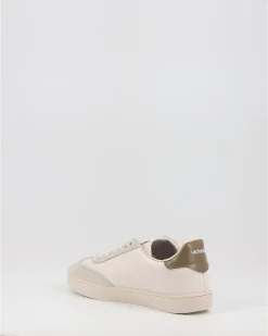 Zapatillas Victoria Berlin Ciclista Efecto Piel & Serraje Blanco