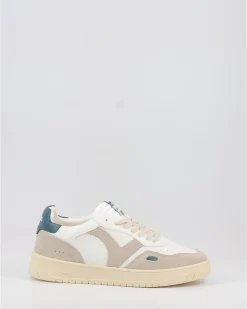 Zapatillas Victoria Seul Efecto Piel & Serraje Blanco