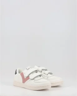 Zapatillas Victoria Tiempo 1124104 Efecto Piel Blanco