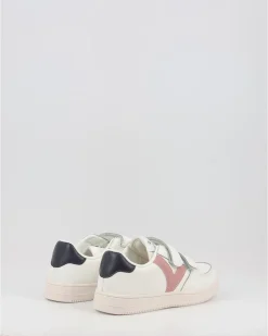 Zapatillas Victoria Tiempo 1124104 Efecto Piel Blanco