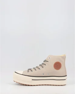 Zapatillas Victoria Tribu Doble Efecto Piel 1061123 Beig