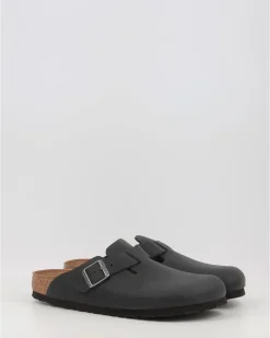 Zuecos Birkenstock Boston Leoi Negro