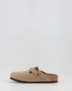 Zuecos Birkenstock Boston Leoi Taupe