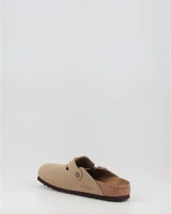 Zuecos Birkenstock Boston Leoi Taupe