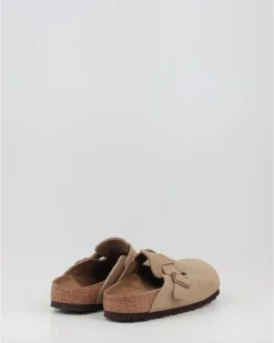 Zuecos Birkenstock Boston Leoi Taupe