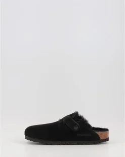 Zuecos Birkenstock Boston Vl Shearling Negro