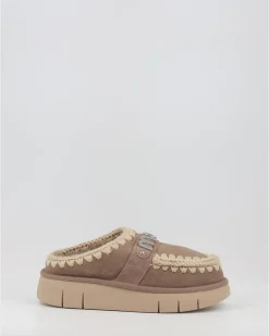 Zuecos Mou Bounce Clog Metal Logo Gris