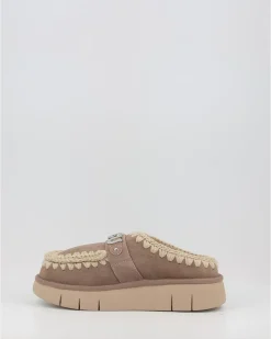 Zuecos Mou Bounce Clog Metal Logo Gris