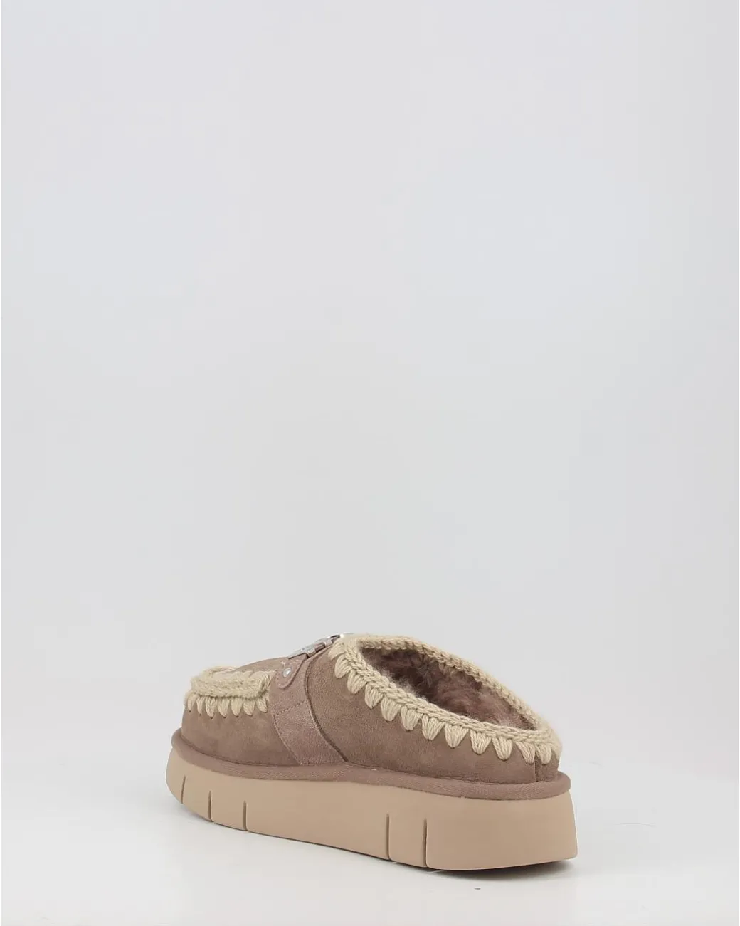 Zuecos Mou Bounce Clog Metal Logo Gris