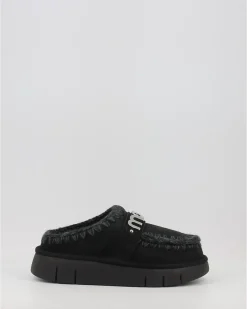 Zuecos Mou Bounce Clog Metal Logo Negro