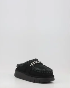 Zuecos Mou Bounce Clog Metal Logo Negro