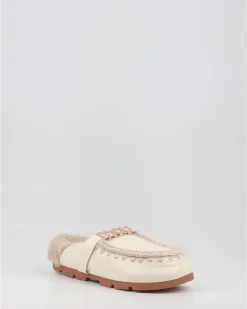 Zuecos Mou Winter Bio Slide - Big Letter Logo Blanco